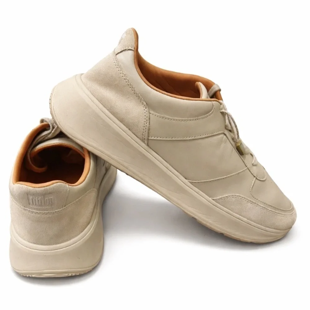 FitFlop F-Mode‎ Flatform Sneakers FR1-A20 Suede Leather Platform Shoes EUC US 9